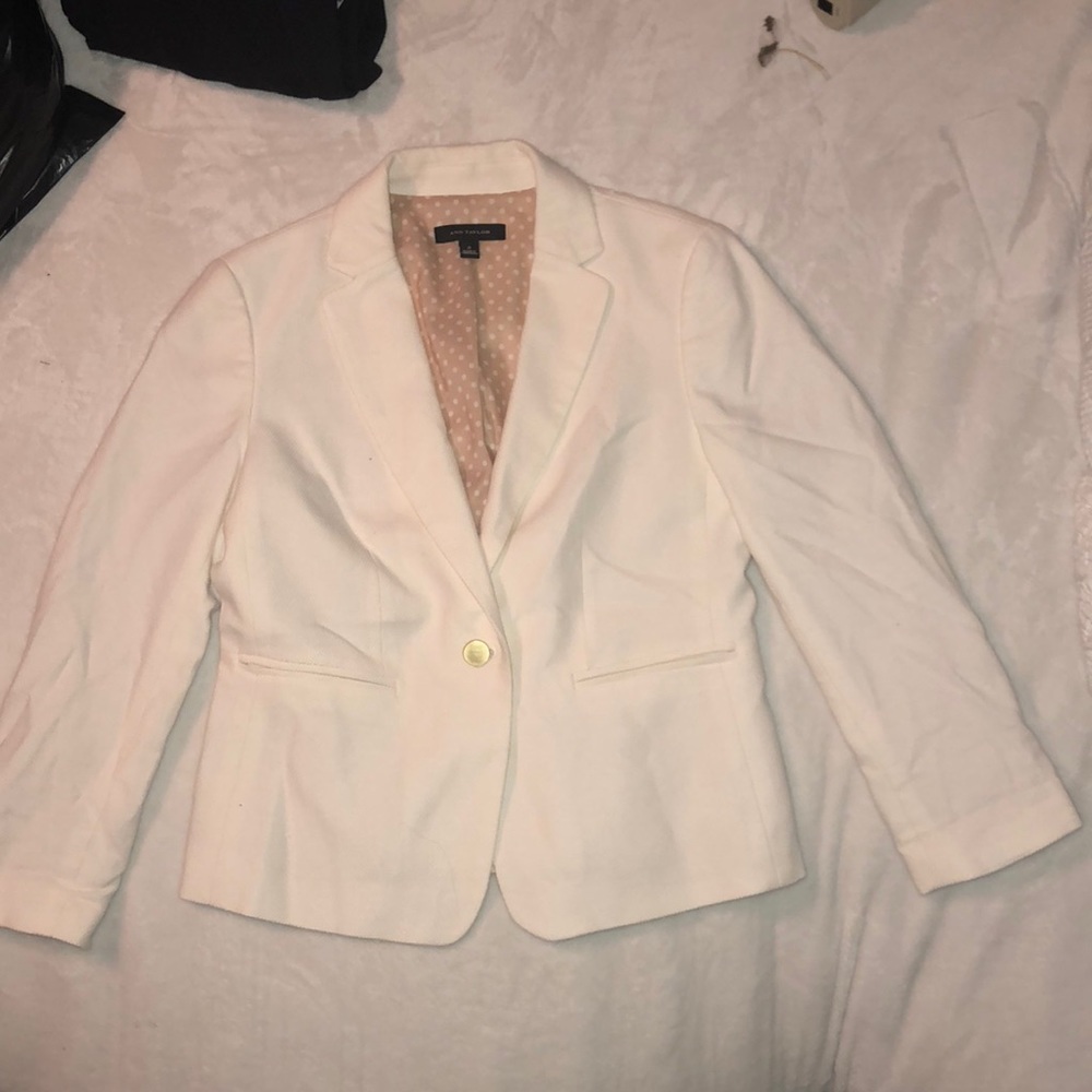 White Ann Taylor suit jacket